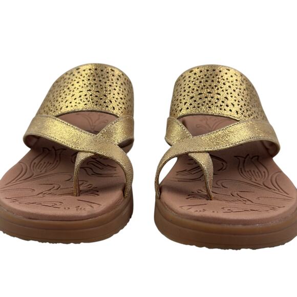 Baretraps Brett Gold Metallic Slide Comfort Lightweight Sandals Women's Size 6.5 - Picture 3 of 8